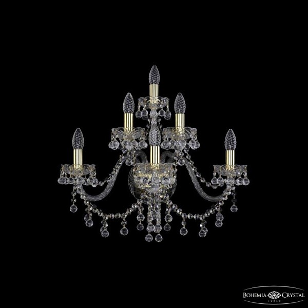 Бра Bohemia Ivele Crystal 1409 золото арт. 1409B/3+2+1/240 G