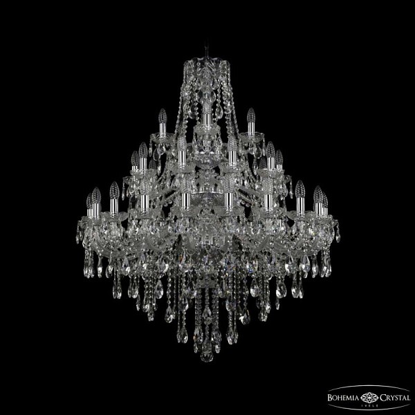 Подвесная люстра Bohemia Ivele Crystal 1415 никель арт. 1415/20+10+5/300/3d Ni