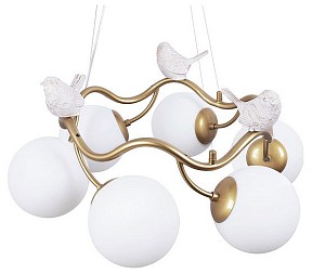 Подвесная люстра Arte Lamp Camomilla желтый арт. A9712LM-6SG