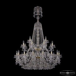 Подвесная люстра Bohemia Ivele Crystal 1409 золото арт. 1409/16+8+4/400/XL-164/2d G
