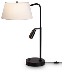 Настольная лампа декоративная Freya Кремень черный арт. FR2066TL-L40B