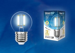 Лампа светодиодная Uniel Air  арт. LED-G45-7,5W/NW/E27/CL GLA01TR картон