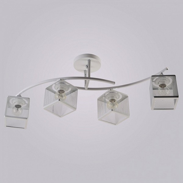 Люстра на штанге Reluce 01587 белый арт. 01587-0.3-04 WH+CR