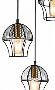 Подвесной светильник Indigo Pallo черный арт. 10011/3P Black