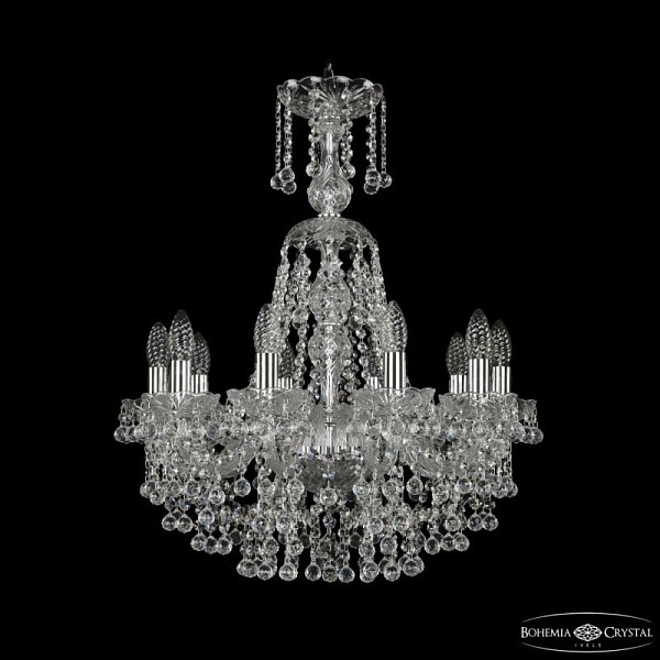 Подвесная люстра Bohemia Ivele Crystal 1409 никель арт. 1409/10/195/XL-67 Ni