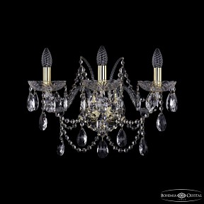 Бра Bohemia Ivele Crystal 1411 золото арт. 1411B/3/195/XL G