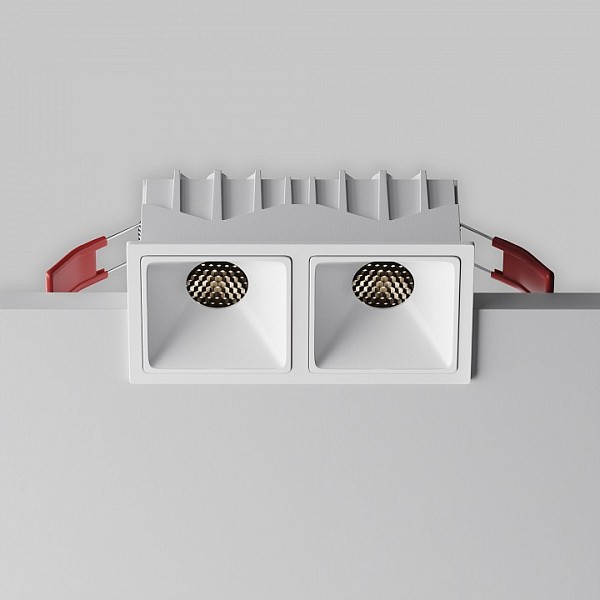Встраиваемый светильник Maytoni Alfa LED белый арт. DL043-02-10W4K-SQ-W-1