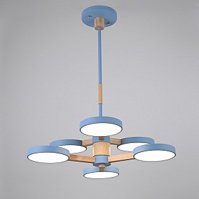 Люстра на штанге Imperiumloft TURNA Blue голубой арт. TURNA-DBL01