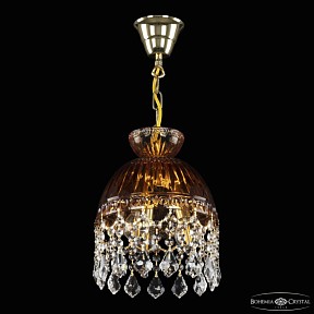 Подвесная люстра Bohemia Ivele Crystal 5478 золото арт. 5478/22 G Amber/M-1G Leafs