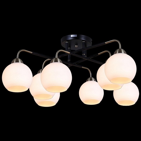Потолочная люстра ILLUMICO  бронза арт. IL0252-8CSQ-79 BK AB