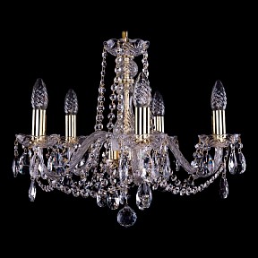 Подвесная люстра Bohemia Ivele Crystal 1402 золото арт. 1402/5/160/G