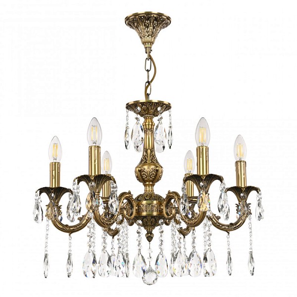 Подвесная люстра Bohemia Ivele Crystal AL7901 золото арт. AL79101/6/175 A FP