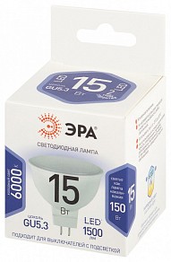 Лампа светодиодная Эра Стандарт  арт. LED MR16-15W-860-GU5.3