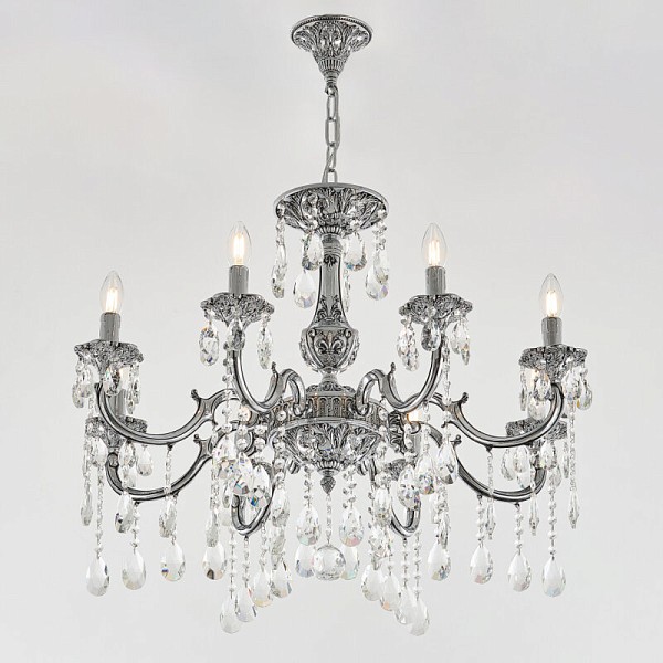 Подвесная люстра Bohemia Ivele Crystal AL7801 никель арт. AL78101/8/250 A NB
