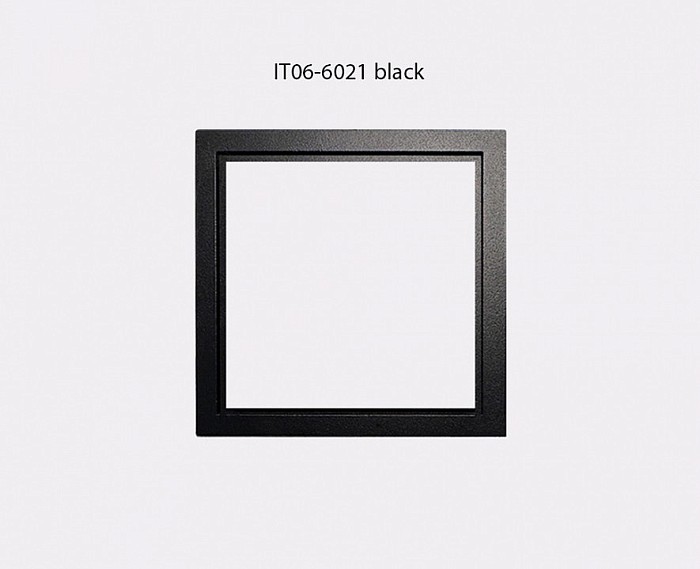 Встраиваемый светильник Italline IT06-6020 черный арт. IT06-6020 black 4000K + IT06-6021 black