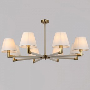 Люстра на штанге ILLUMICO BRASS белый арт. IL0501-8P-79 BRASS