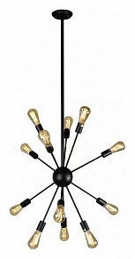 Люстра на штанге iLamp Spider черный арт. Loft209-12B