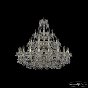 Подвесная люстра Bohemia Ivele Crystal 1409 золото арт. 1409/20+10+5/360/3d G