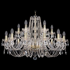 Подвесная люстра Bohemia Ivele Crystal 1402 золото арт. 1402/12+6/300/G