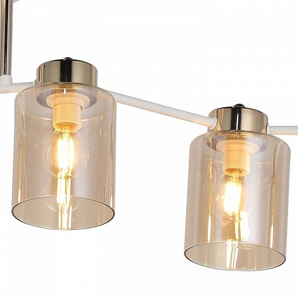 Светильник на штанге ILLUMICO  белый арт. IL6111-6COU-79 WH GD Qui