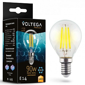 Лампа светодиодная Voltega Globe E14 9W Graphene  арт. 7222