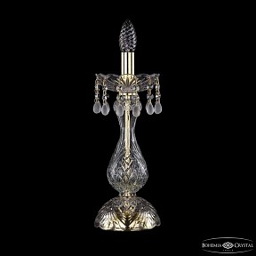 Настольная лампа декоративная Bohemia Ivele Crystal 1410 золото арт. 1410L/1-35 G V0300