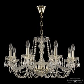Подвесная люстра Bohemia Ivele Crystal 119 золото арт. 119/8/240 G