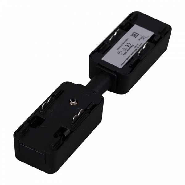 Соединитель для треков Reluce  черный арт. RL 06201 power straight connector BK