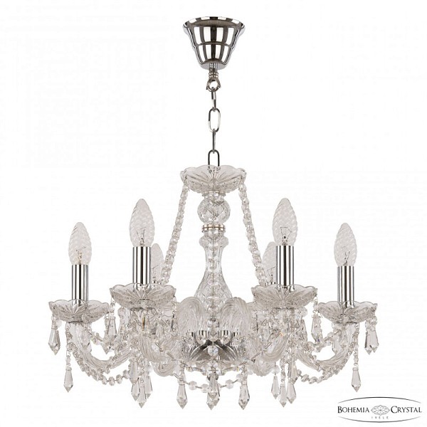 Подвесная люстра Bohemia Ivele Crystal 104 никель арт. 104/6/165 Ni