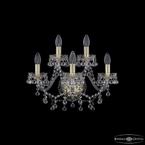 Бра Bohemia Ivele Crystal 1409 золото арт. 1409B/3+2/160 G