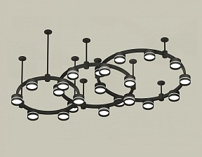 Подвесная люстра Ambrella Light XR черный арт. XR92222200