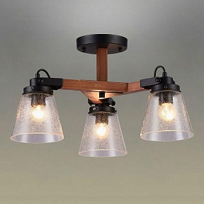 Люстра на штанге Omnilux Borgo коричневый арт. OML-51007-03