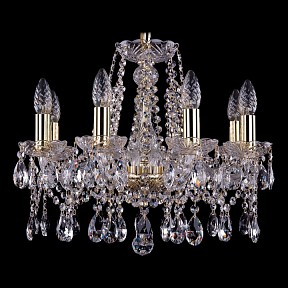Подвесная люстра Bohemia Ivele Crystal 1413 золото арт. 1413/8/165/G