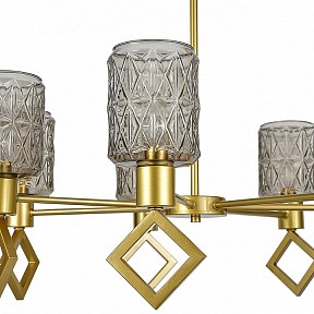 Люстра на штанге Indigo Preda золото арт. 13025/7R Gold