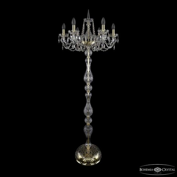 Торшер Bohemia Ivele Crystal 1402 золото арт. 1402T1/6/195-160 G