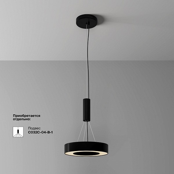 Накладной светильник Maytoni Technical Lua черный арт. C093CL-24W3K-B