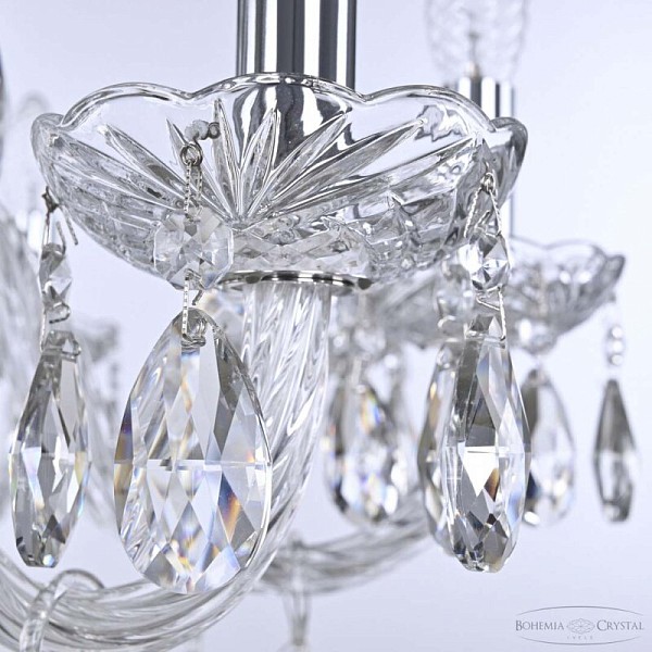 Подвесная люстра Bohemia Ivele Crystal 118 никель арт. 118/10/240 Ni