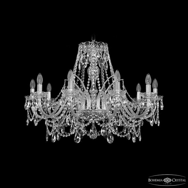 Подвесная люстра Bohemia Ivele Crystal 1411 никель арт. 1411/10/300 Ni
