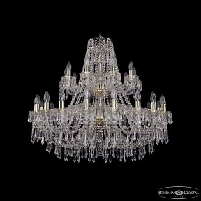 Подвесная люстра Bohemia Ivele Crystal 1403 золото арт. 1403/20+10/360/2d G