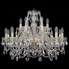Подвесная люстра Bohemia Ivele Crystal 1411 золото арт. 1411/12+6/240/G
