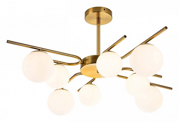 Люстра на штанге Escada Sphere коричневый арт. 642/8P Brass