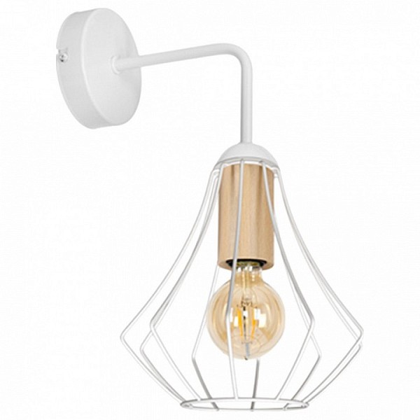 Бра Imex MD.9053 белый арт. MD.9053-1-W-WH+WOOD