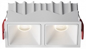 Встраиваемый светильник Maytoni Alfa LED белый арт. DL043-02-10W4K-SQ-W-1