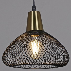 Подвесной светильник Reluce 03204 черный арт. 03204-3.9-01 BK+COPPER