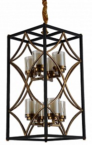 Подвесная люстра LUMINA DECO Quadrato золото арт. LDP 1223-8 BK+MD