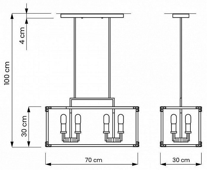 Подвесной светильник LUMINA DECO Waldorf черный арт. LDP 1140-8 BK+MD