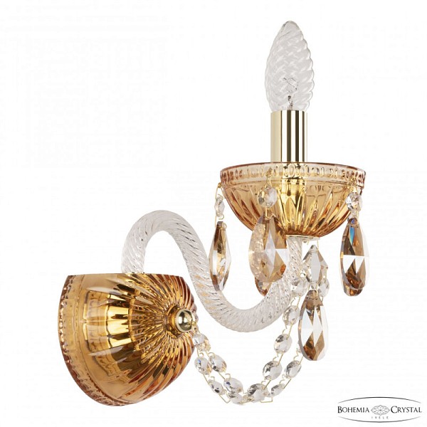 Бра Bohemia Ivele Crystal 5402 золото арт. 5402B/1/141 G Amber/M-1G K721