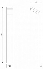 Наземный светильник Elektrostandard Sensor серый арт. 1542 TECHNO LED