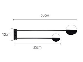 Бра Inodesign Bolia черный арт. INO_41.5035