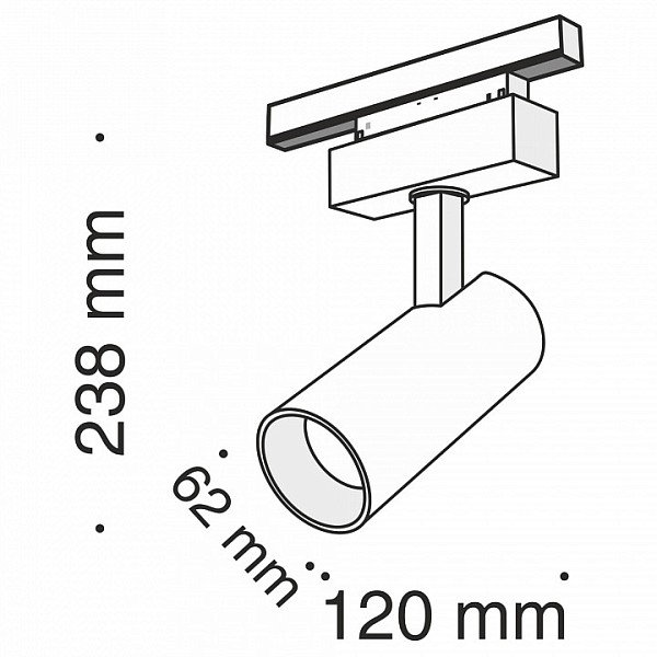 Светильник на штанге Maytoni Track lamps черный арт. TR019-2-15W3K-B